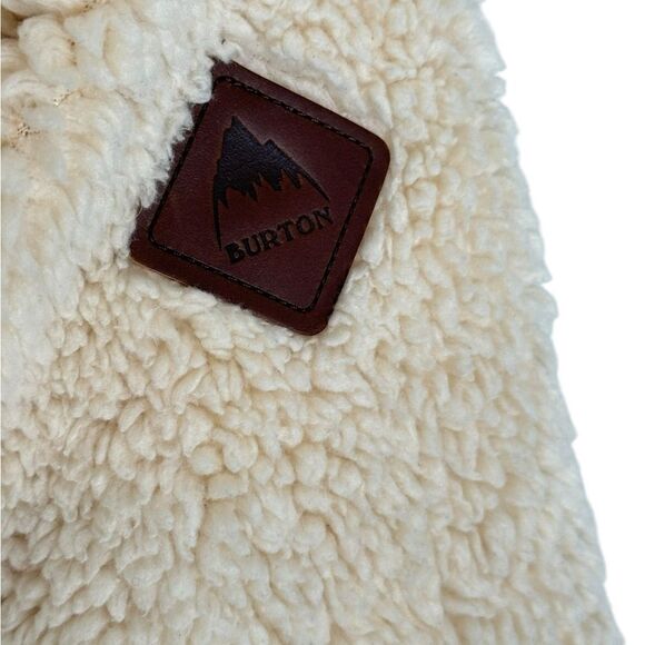 Burton Lynx Cream Hooded Zip Up Fleece| Size M - Picture 6 of 9